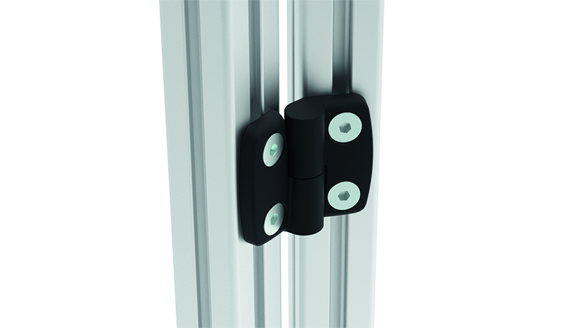 Plastic Combi Hinge 25. Detachable. Black - immagine 3
