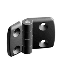 Plastic Combi Hinge 30. Non-detachable. Black