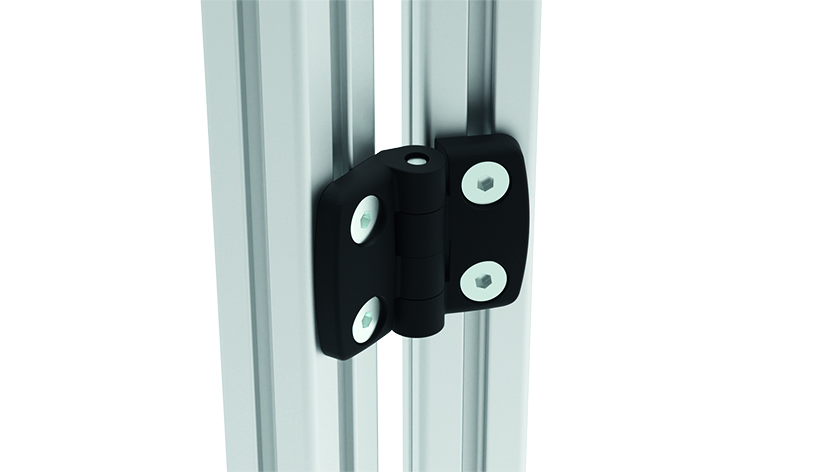 Plastic Combi Hinge 30. Non-detachable. Black - immagine 3