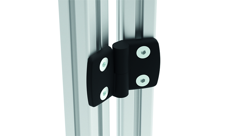 Plastic Combi Hinge 30. Detachable. Black - immagine 3