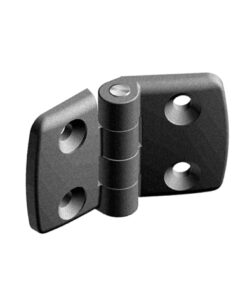 Plastic Combi Hinge 35. Non-detachable. Black