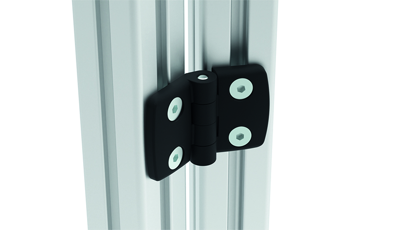 Plastic Combi Hinge 35. Non-detachable. Black - immagine 3