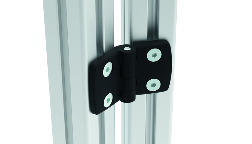 Plastic Combi Hinge 40. Non-detachable. Black - immagine 3