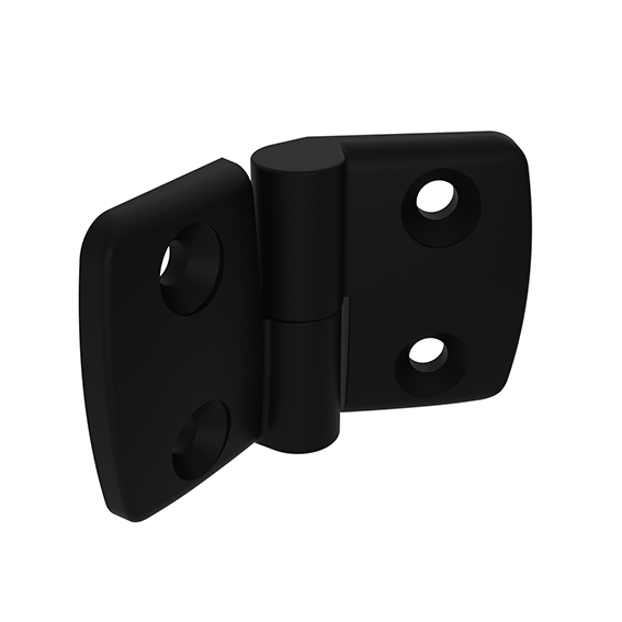 Plastic Combi Hinge 40. Detachable. Black