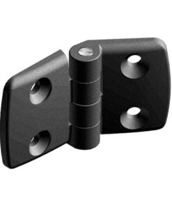 Plastic Combi Hinge 45. Non-detachable. Black