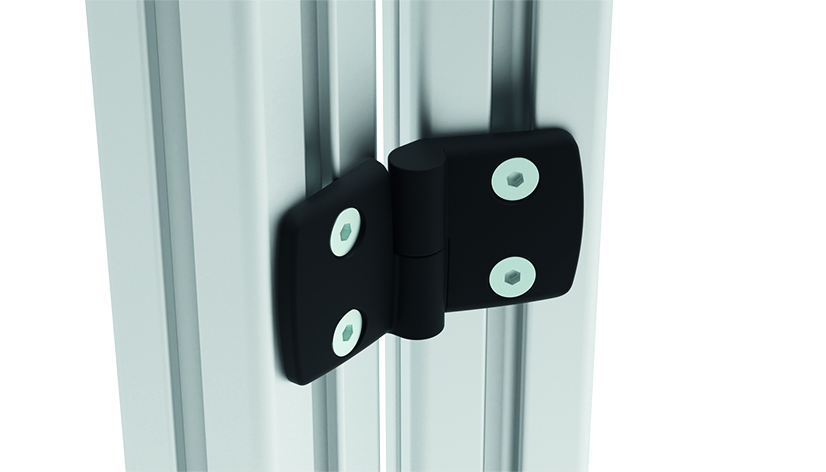 Plastic Combi Hinge 45. Detachable. Black - immagine 3