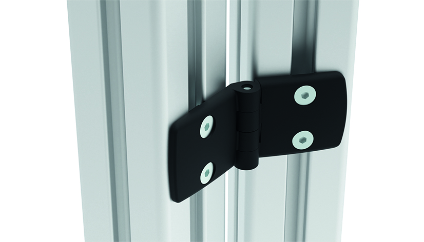 Plastic Combi Hinge 60. Non-detachable. Black - immagine 3