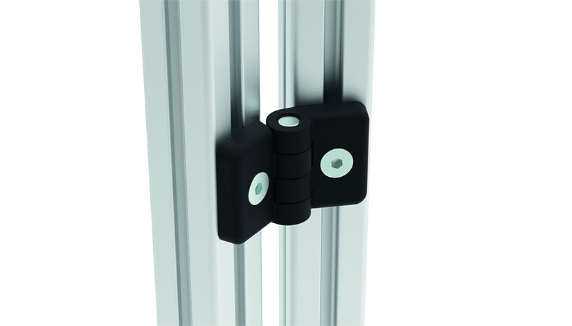 Heavy-duty Plastic Hinge 30. Black - immagine 3