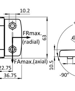 Alternative view of System Hinge 40