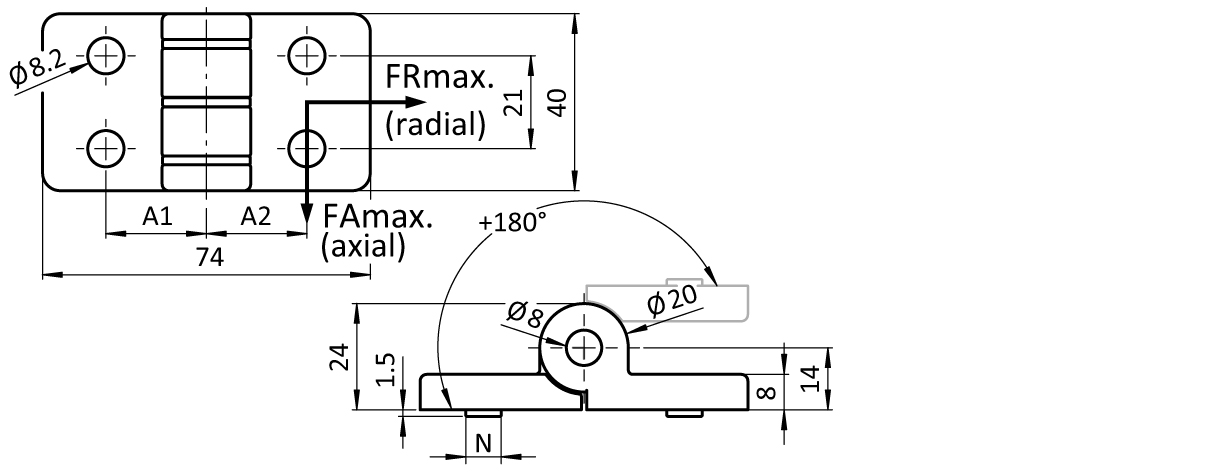 Zinc Die-Cast Hinge - immagine 2
