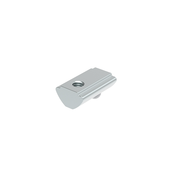 Roll-in T-slot Nut 7.7 x 4.6 mm with Spring Loaded Ball