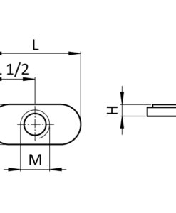 Alternative view of ECO T-nut Style B Centric