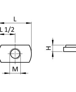 Alternative view of ECO T-nut Style A Centric