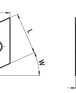 Alternative view of Rhombus Threaded Plate