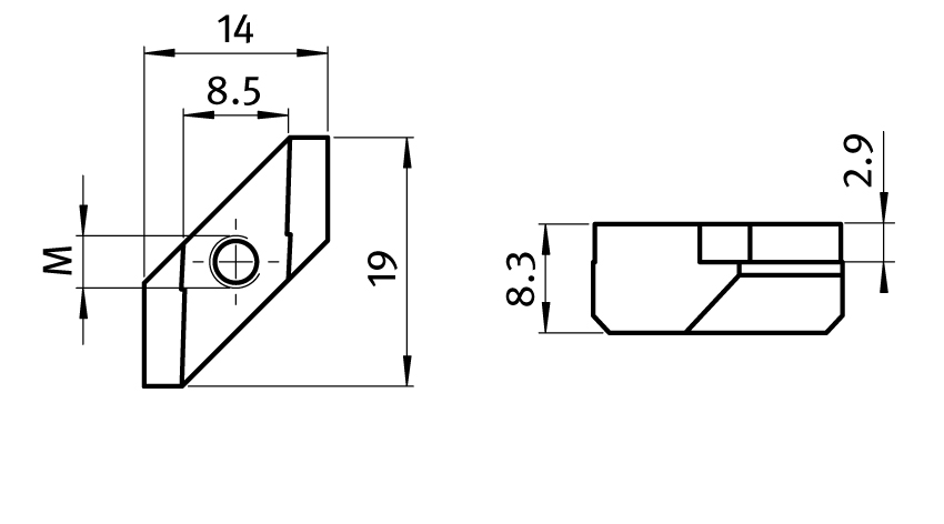 Rhombus Nut with locking - immagine 2