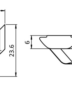 Alternative view of Rhombus T-slot Nut 12.5 x 6.0 mm with Spring Leaf