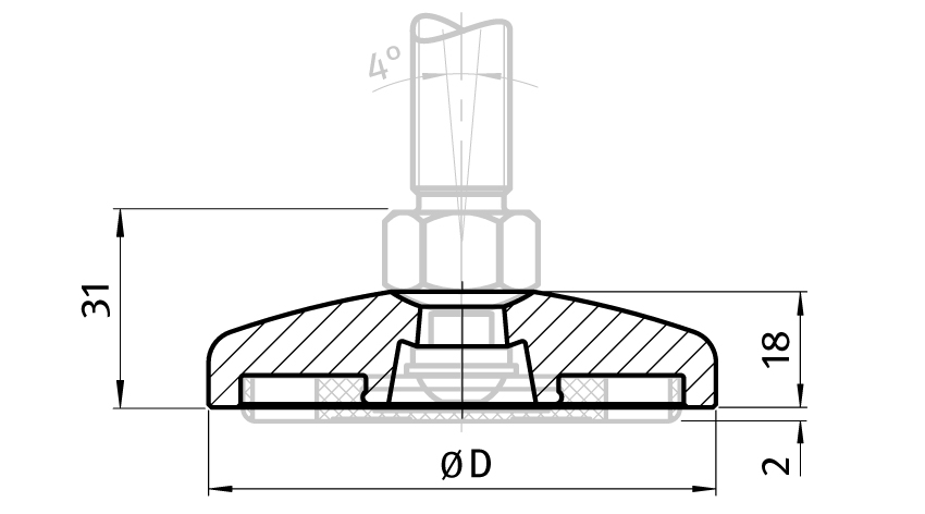 Base SS for Pivot Feet - immagine 2