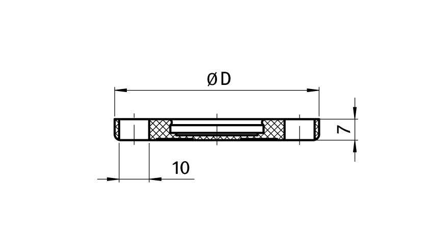 Anti-slip Plate for Pivot Feet - immagine 2