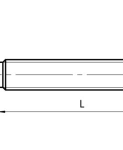 Alternative view of Threaded Rod ST for Swivel Feet. Ball Joint 22