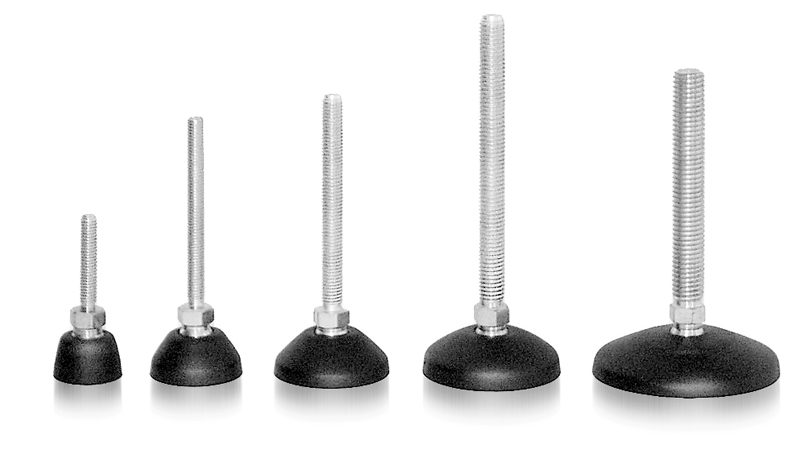 Base PA for Swivel Feet. Ball Joint 15. Black - immagine 3