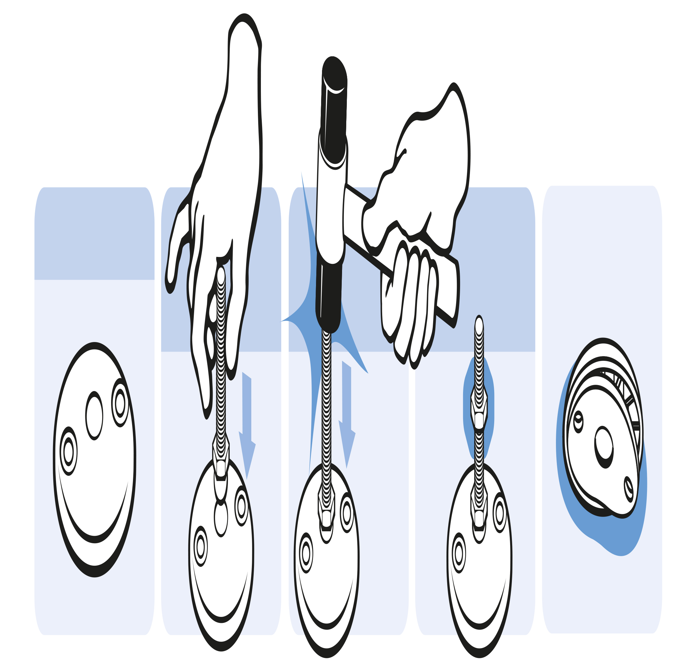 Base SS BDH for Swivel Feet. Ball Joint 15 - immagine 4