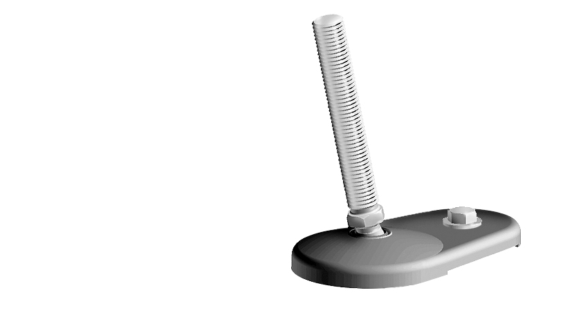 Extended Base 80 ZN for Swivel Feet. Ball Joint 15 - immagine 3