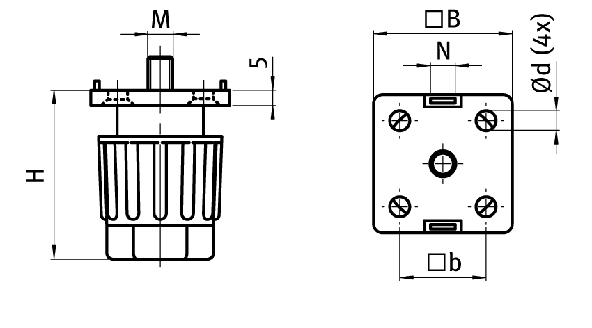 Adjustable Leveling Foot - immagine 2