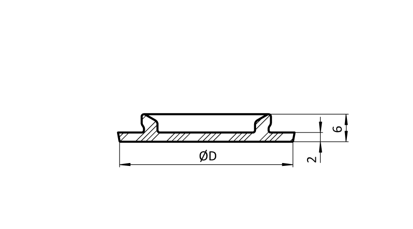 Anti-slip Plate for Swivel Feet. Ball Joint 10 - immagine 2