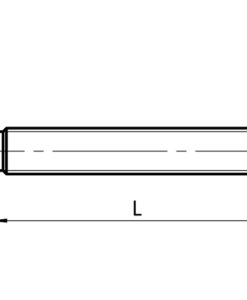 Alternative view of Threaded Rod for Swivel Feet. Ball Joint 10