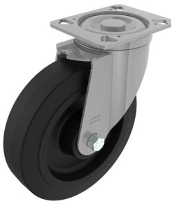 Heavy-duty Swivel Caster Ø 200 with Mounting Plate 40 / 45
