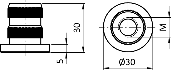 Threaded Sleeve AL D30 - immagine 2