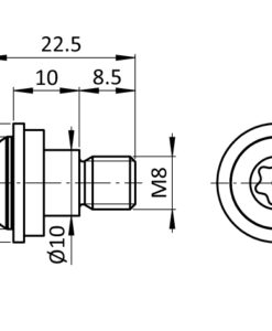 Alternative view of Assembly Set for Pivot Feet