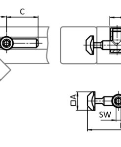 Alternative view of Central Connector B 90° +/-45°