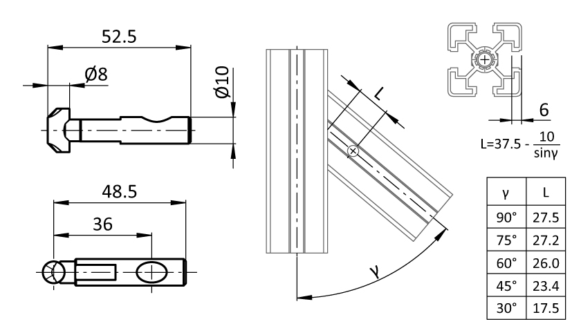 Mitre Connector B 45°-90°. Slot 10 - immagine 2