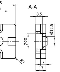 Alternative view of Plate Connector B ZN 45. Slot 10