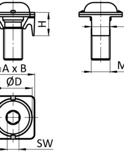 Alternative view of Screw Connector I PA (Set)