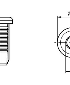 Alternative view of Threaded Sleeve D28L (Set)