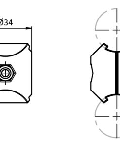 Alternative view of Parallel Connector D28 (Set)
