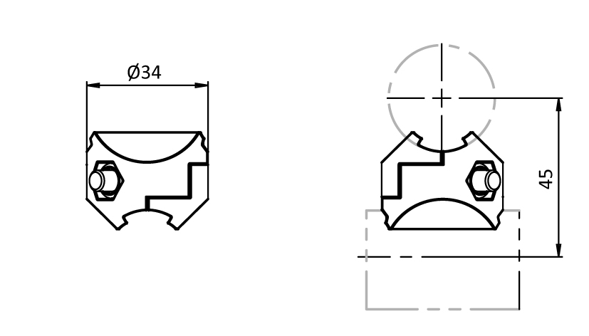 Cross Connector D28 (Set) - immagine 2