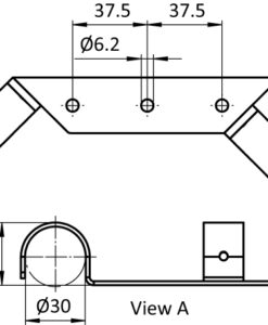 Alternative view of Top Corner Suspension D30 (Set)