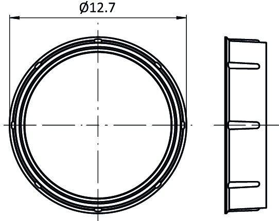 Cover Cap for Tubular Frame Connectors D30 - immagine 2