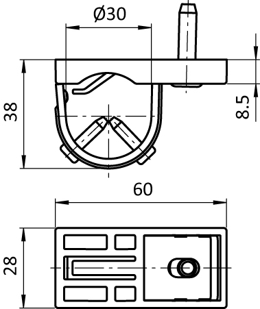 Top Clamp D30 (Set) - immagine 2