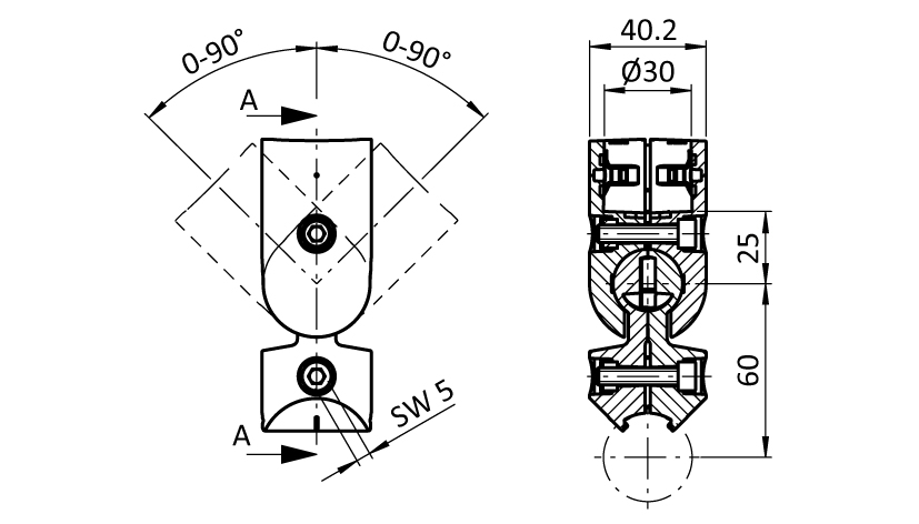 Outer Ball Connector D30 (Set) - immagine 2