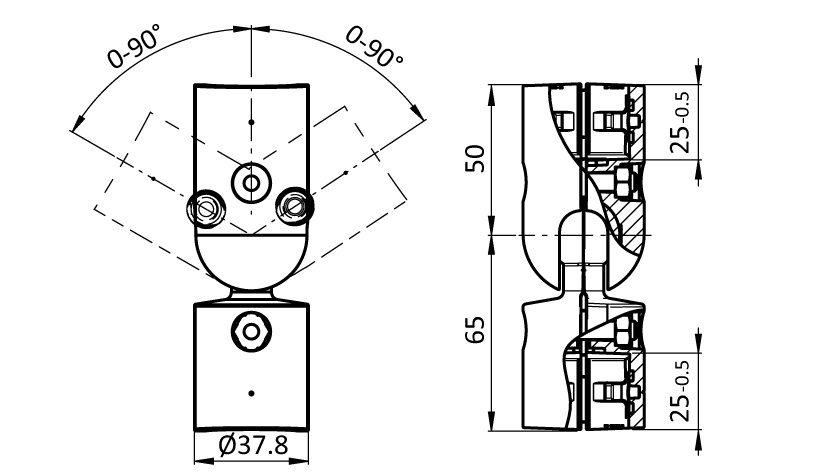 Outer Ball Butt Connector D30 (Set) - immagine 2