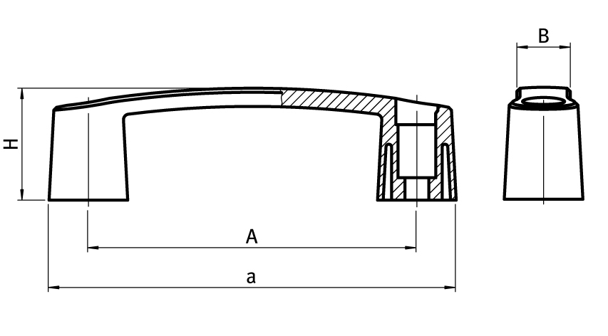 Bridge Handle with Cover Cap - immagine 2