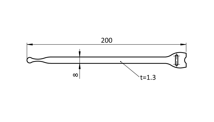 Velcro® strap for Cross Cable Binder Block D28 - immagine 2