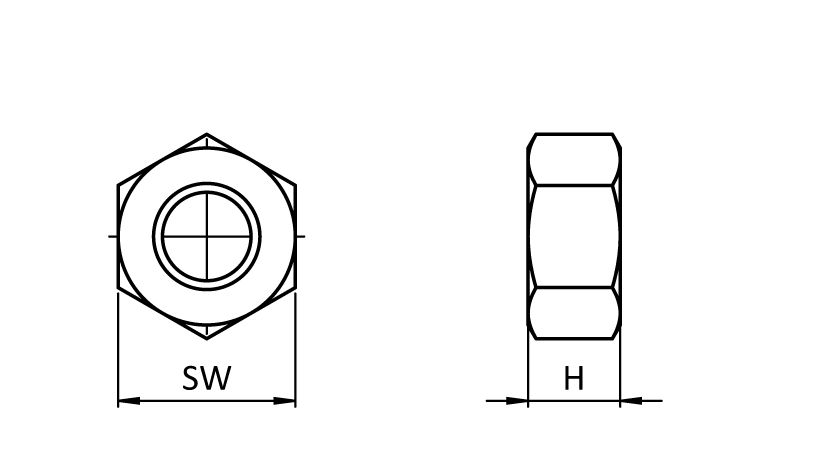 Nut DIN 934 for Threaded Rods - immagine 2