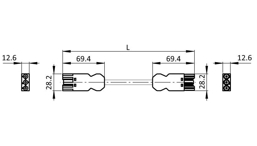 Connection Cable GST18i3 for Module F Line - immagine 2