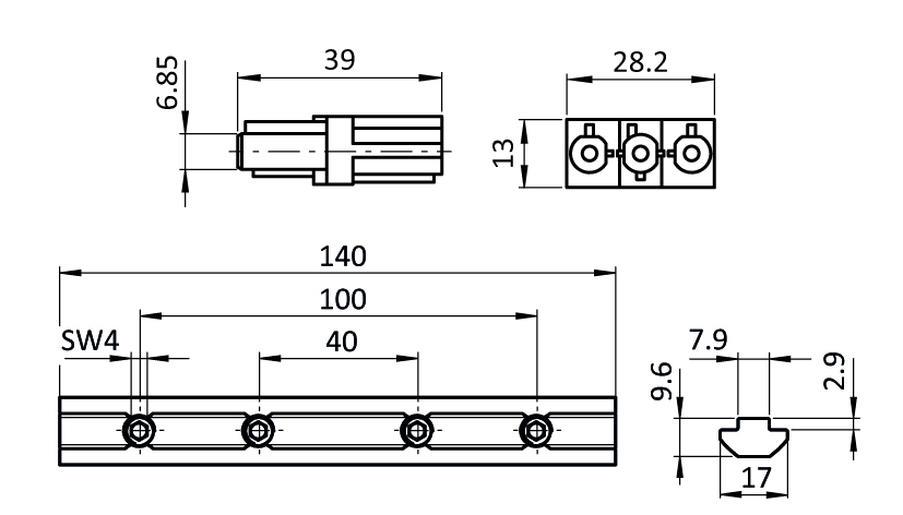 Connection Coupling GST18i3 for Module F Line (Set) - immagine 2
