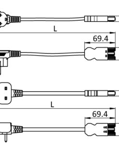 Alternative view of Main Power Cable GST18i3 for Module F Line